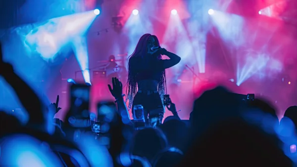 Nicki Minaj performing live on stage
