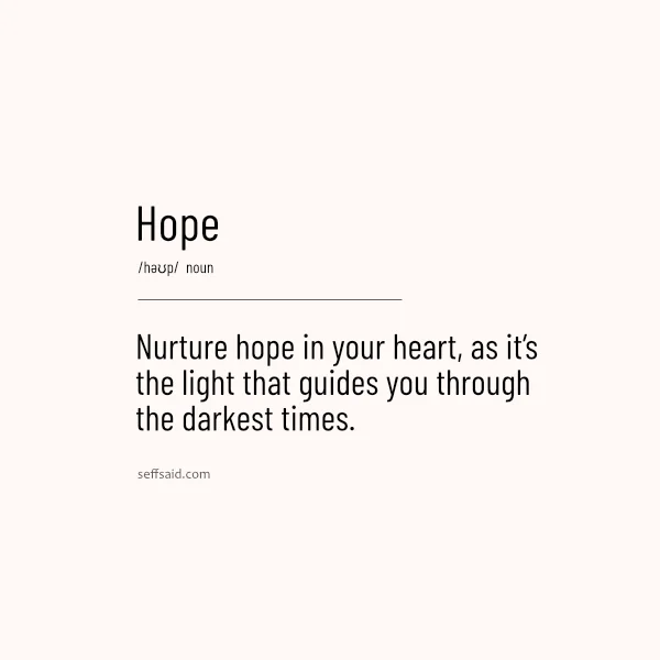One Word Quotes - Hope